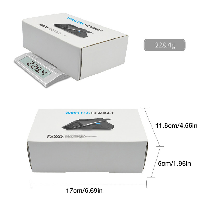 Motoros sisak fejhallgató Sí sisak fejhallgató támogatás Walkie-talkie Blue-Tooth 5.0 Zajszűrő zenelejátszó FM rádió Fül