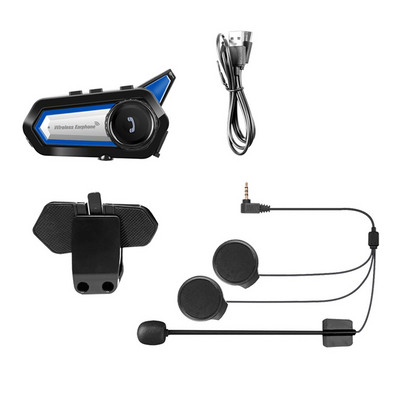 Motorkerékpár Bluetooth sisak fejhallgató 1000 Mah akkumulátoros vízálló kerékpáros CNC zajcsökkentő fülhallgató zseblámpával