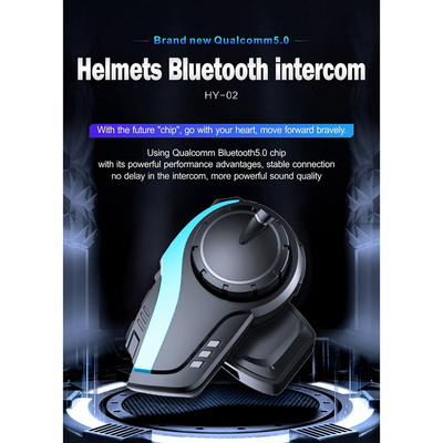 Motorkerékpár 2000M Bluetooth sisak Intercom 6 Rider Interphone headset kompatibilis az összes Bluetooth fejhallgatóval
