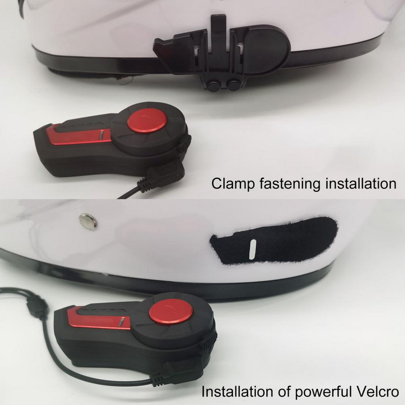 80%HOT Hysnox-HY-01 sisak Bluetooth-kompatibilis headset vízálló ABS Intercom Bluetooth-compa fejhallgató hangszóró motorkerékpárhoz