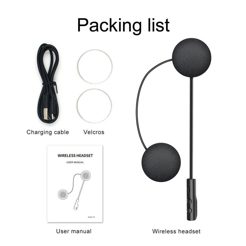 Vezeték nélküli fejhallgató kaputelefon motorkerékpárhoz BT5.0 fejhallgató kaputelefon kommunikációs rendszer Zajszűrés Univerzális