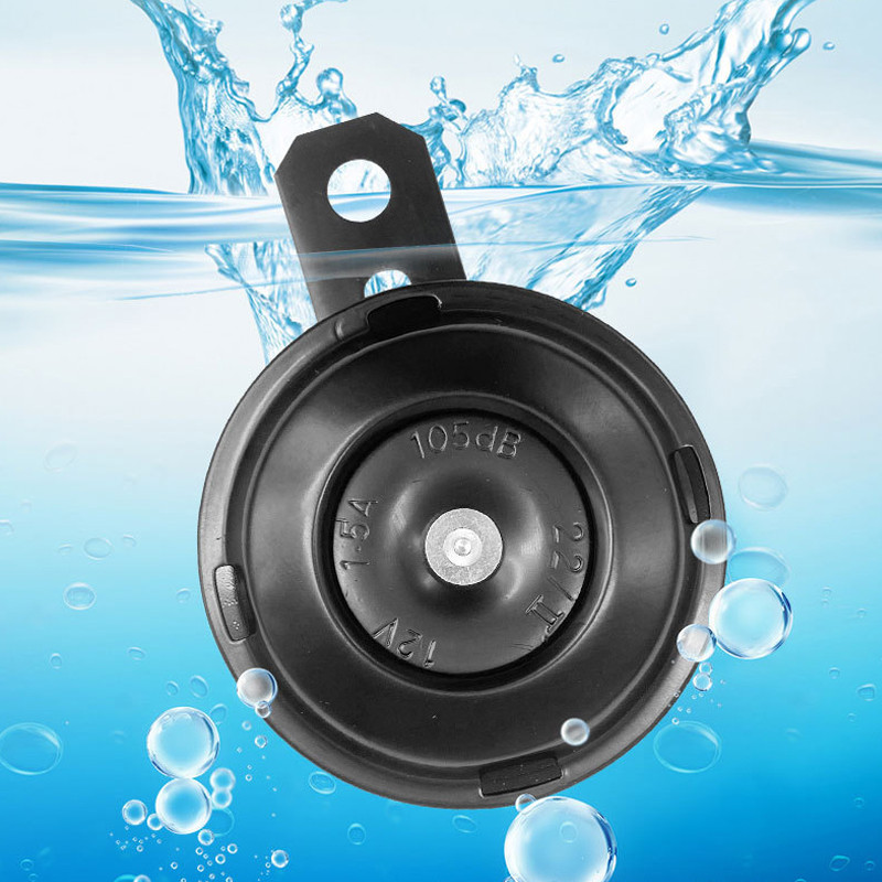 Motorkerékpár elektromos kürt készlet 12V 1.5A 105db univerzális vízálló kerek hangos kürt hangszórók robogó moped Dirt Bike ATV-hez