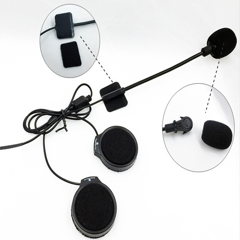 Motoros sisakok Bluetooth 5.0 Intercom kihangosító fejhallgató vezeték nélküli kommunikátor USB Moto sztereó interferencia gátló hangszórók