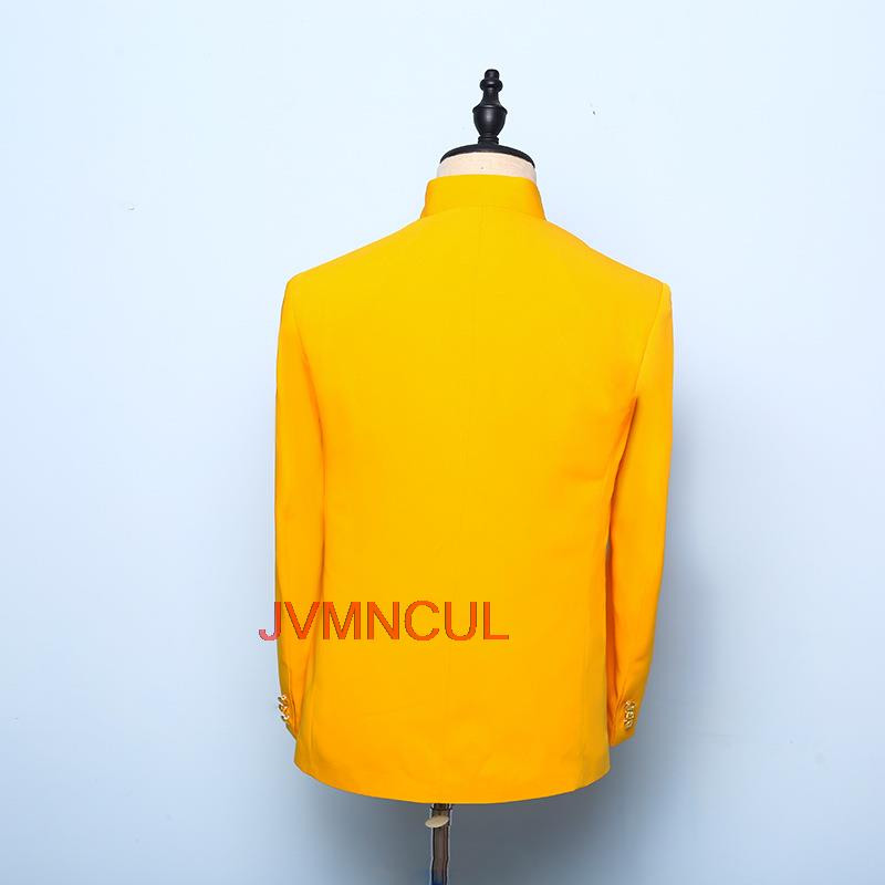 Legújabb kabát nadrág minták narancssárga férfi öltöny karcsú szabású 2 részes szmoking egyedi báli báli öltönyök Terno Masculino dzseki + nadrág X