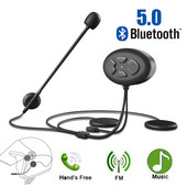 Motorkerékpárok Bluetooth 5.0 motoros sisak fejhallgató vezeték nélküli kihangosító sztereó fülhallgató FM vevő vízálló, nem sisak intercome
