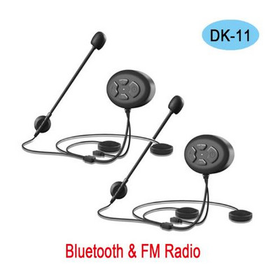 Motorkerékpárok Bluetooth 5.0 motoros sisak fejhallgató vezeték nélküli kihangosító sztereó fülhallgató FM vevő vízálló, nem sisak intercome