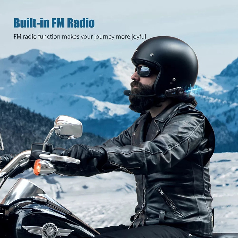 Freedconn KY-Pro Bluetooth 5.0 motoros sisak kaputelefon fejhallgató 6 versenyzős hatótávolság 2 km aktív zajszűréssel COD