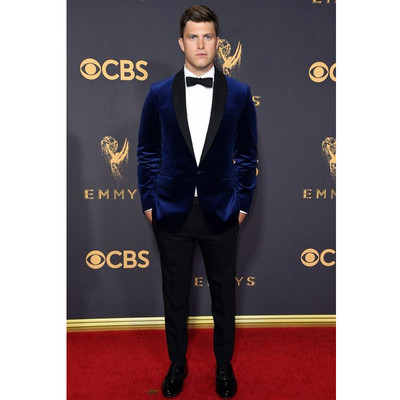 Klasszikus, sötétkék bársonyos vőlegény szmoking, férfi blézer vőfély öltöny, vékony szabású férfi esküvői öltöny kabát 2023 (kabát+nadrág)