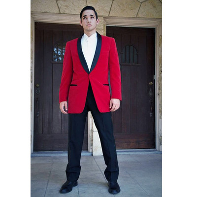 Klasszikus, sötétkék bársonyos vőlegény szmoking, férfi blézer vőfély öltöny, vékony szabású férfi esküvői öltöny kabát 2023 (kabát+nadrág)