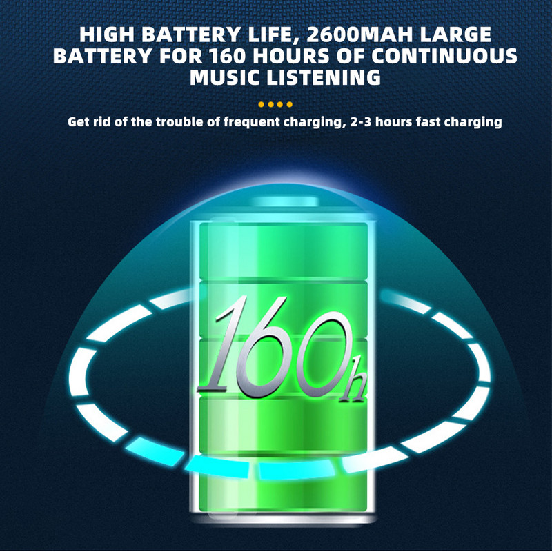 Motoros sisak Bluetooth Headset Vezeték nélküli Automatikus hívásfogadás Vízálló motoros fülhallgató LED lámpával 2600mAh akkumulátor