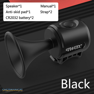 Kerékpár Elektronikus Hangos kürt 120 Db Figyelmeztetés Biztonság Elektromos csengő Rendőrségi sziréna Kerékpárkormány riasztógyűrű Csengő Kerékpáros tartozékok