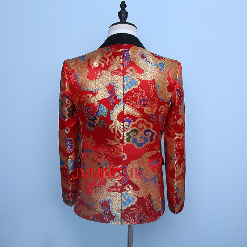 2022-es zöld öltöny férfi blézer fehér nadrággal elválasztja a férfi öltöny karcsúsított báli kabát, szmoking jelmez Homme Terno 2 DB