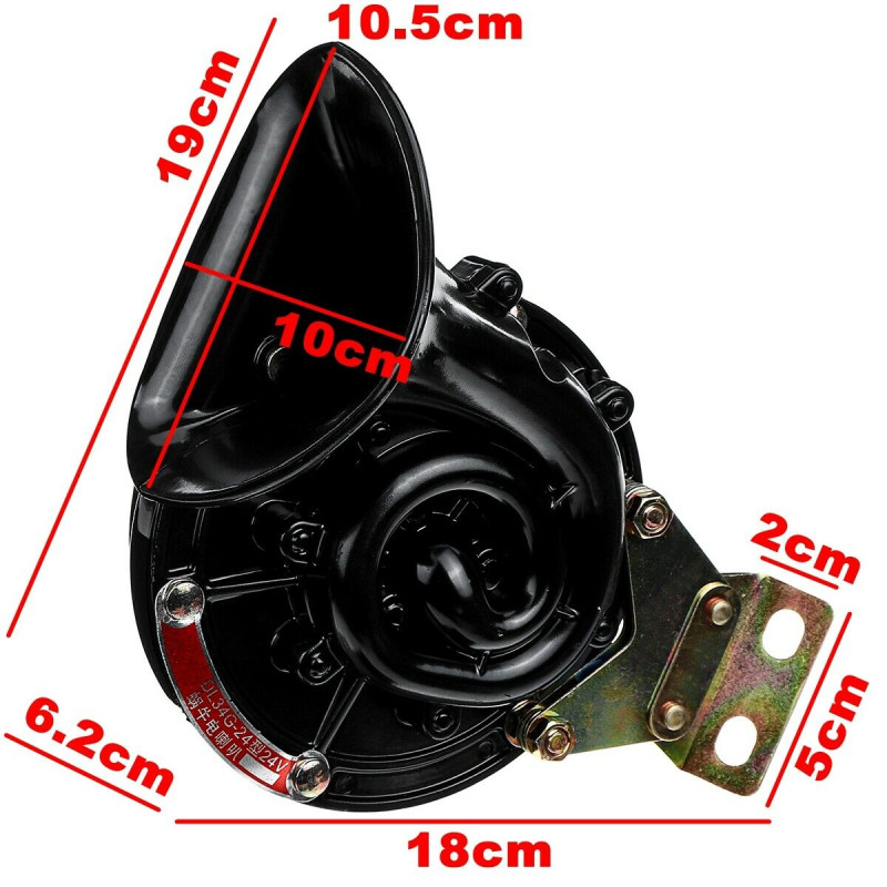 Motorkerékpár Autókürt 12v Autó Jármű Teherautó légkürt autó Hangos kürt Sziréna Rendőrségi tűzoltók Mentőszolgálat Figyelmeztető Riasztás Hangos hangszóró