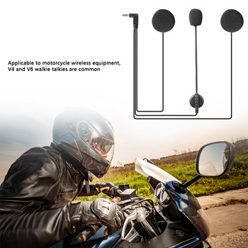 Мотоциклетна каска Интерком Специализирани слушалки Стерео слушалки с дизайн на микрофон Професионална подмяна на слушалки за V4 V6
