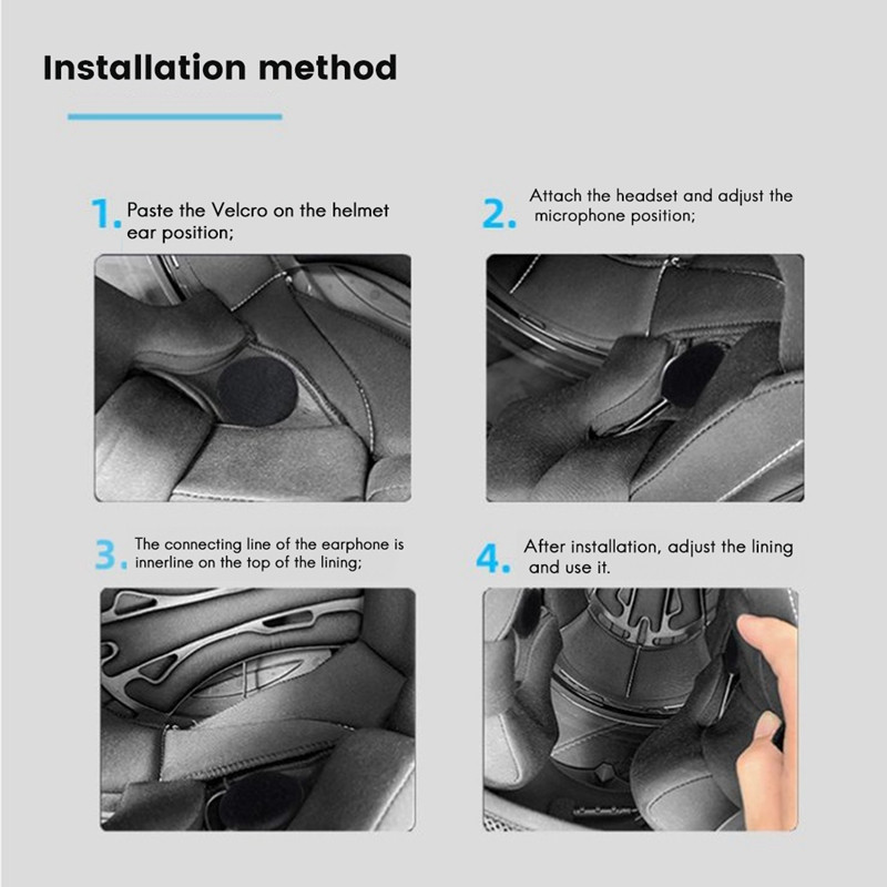 Sisak Bluetooth fejhallgató Motorkerékpár Bluetooth fejhallgató fülhallgató C típusú interfész mikrofon