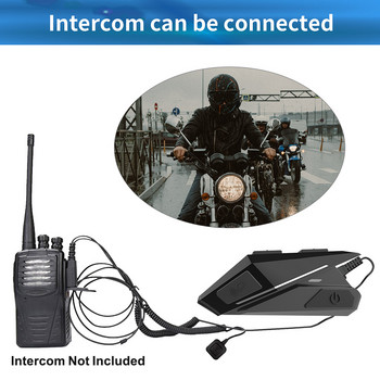 Bluetooth 5.0 Слушалки за мотоциклетна каска FM радио Безжично обаждане със свободни ръце Водоустойчиви слушалки MP3 Музикален плейър с шумопотискане