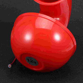 1Pc Electric Horn 200DB Durable Loud Red 12V Bull Horn Air Horn για φορτηγό μοτοσικλέτας αυτοκινήτου