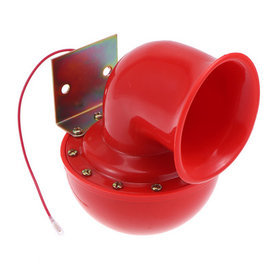 1 бр. Електрически клаксон 200DB Издръжлив силен червен 12V рог на бик Въздушен клаксон за кола Мотоциклет Камион Лодка