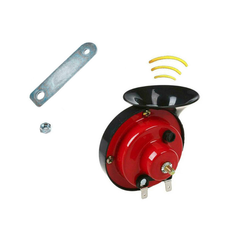 300 dB vonatkürt teherautókhoz Hangos levegő elektromos csigakürt motorkerékpár csigakürt autó motorkerékpár elektromos autó duda piros