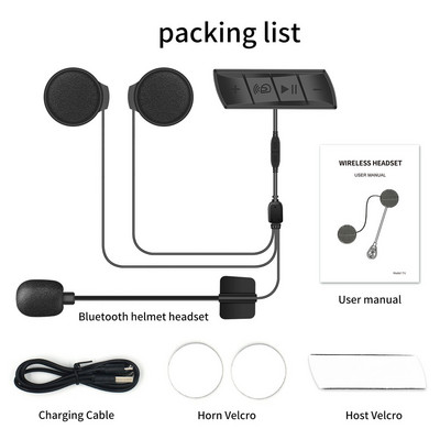 Motorosok Bluetooth motoros kaputelefon fejhallgatók BT 5.0 vezeték nélküli kommunikációs interfon FM rádió kerékpáros hívó fejhallgató