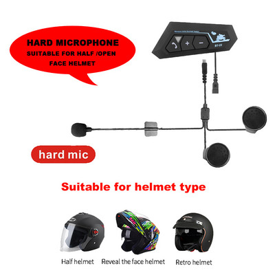 Bluetooth 5.0 motoros sisak fejhallgató vezeték nélküli kihangosító sztereó fülhallgató motoros sisak fejhallgató MP3 hangszóró telefonhoz GPS