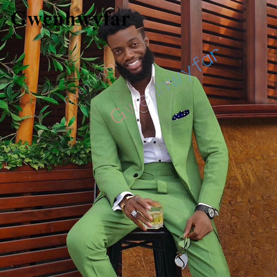 Gwenhwyfar 2022 új divatos stílus, egyedi vőlegény szmoking pontgallér, fekete bársony blézer férfi alkalmi öltöny, 2 részes esküvőre