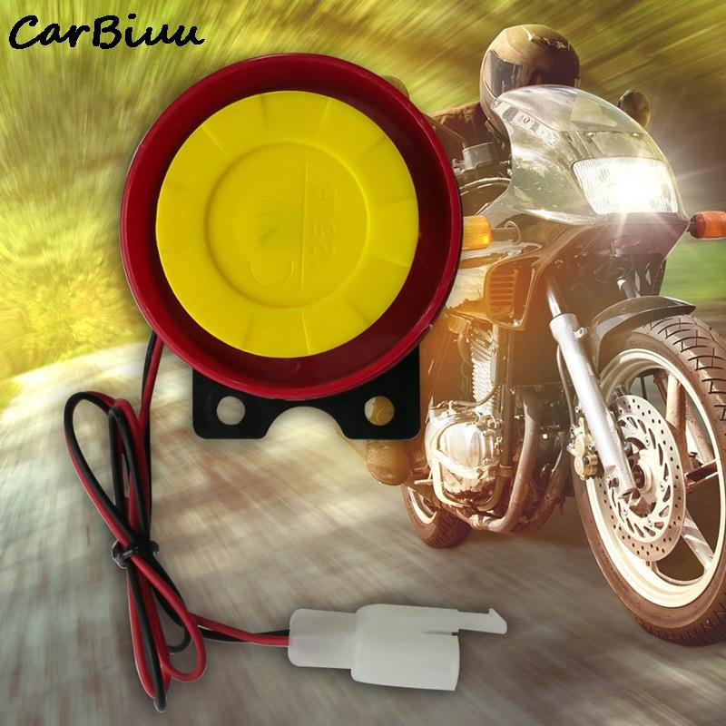 1 vnt Universalus motociklo signalizacijos signalas, elektra varomas automobilio sirenos signalas, skirtas automobilių motociklų signalizacijos sistemos signalui 5,5 * 5,5 * 3,2 cm