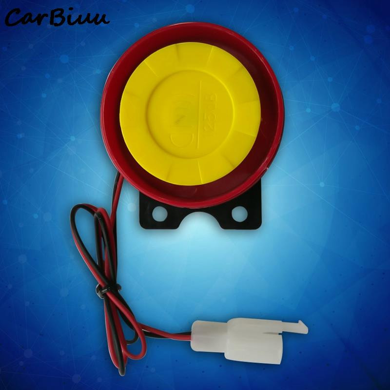 1 vnt Universalus motociklo signalizacijos signalas, elektra varomas automobilio sirenos signalas, skirtas automobilių motociklų signalizacijos sistemos signalui 5,5 * 5,5 * 3,2 cm