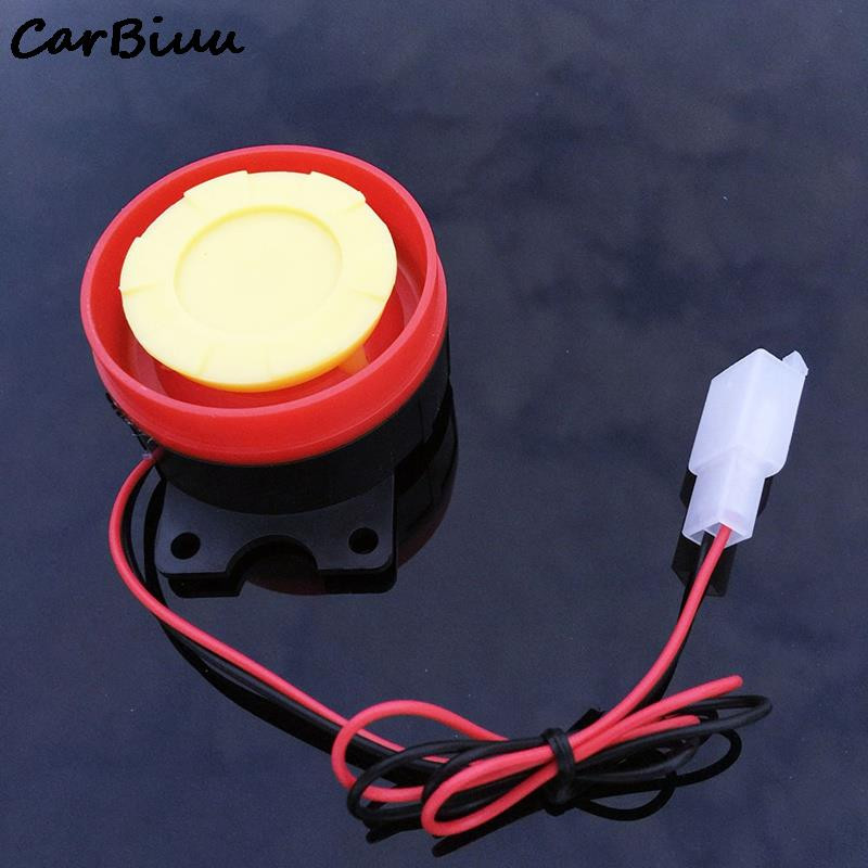 1 vnt Universalus motociklo signalizacijos signalas, elektra varomas automobilio sirenos signalas, skirtas automobilių motociklų signalizacijos sistemos signalui 5,5 * 5,5 * 3,2 cm