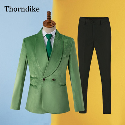 Gwenhwyfar egyedi gyártású vőlegény duplasoros szmoking, új vőlegényruhák férfiaknak, esküvői ruha vékony férfi blézer 2 db kabát és nadrág