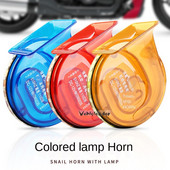 12 V-os motorkerékpár csigakürt LED-es fényű, hangos tiszta hangszóróval légkürttel, autós motorkerékpár univerzális elektronikával LED-lámpával