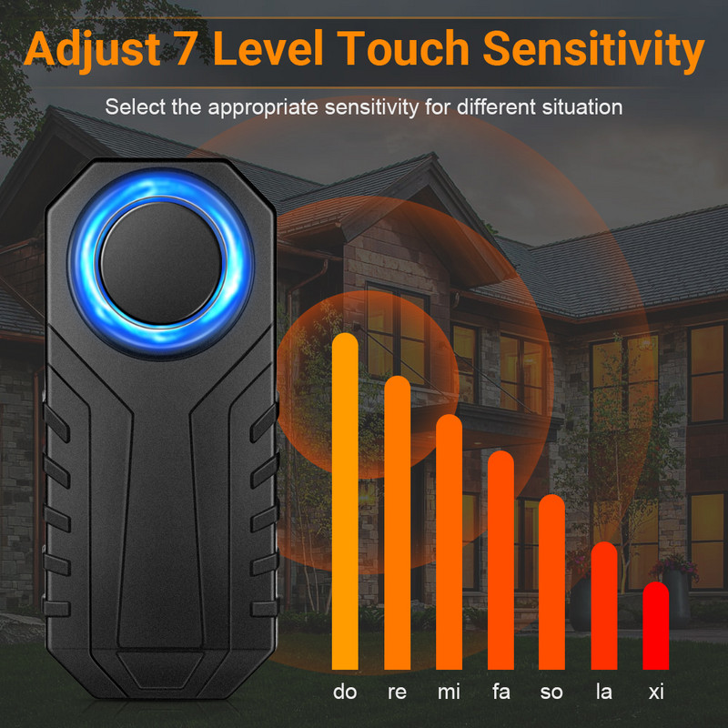 Gadpow ūdensizturīgs velosipēds motocikls elektriskā velosipēda drošības transportlīdzeklis pret pazaudēšanu bezvadu tālvadības pults vibrācijas detektora signalizācija