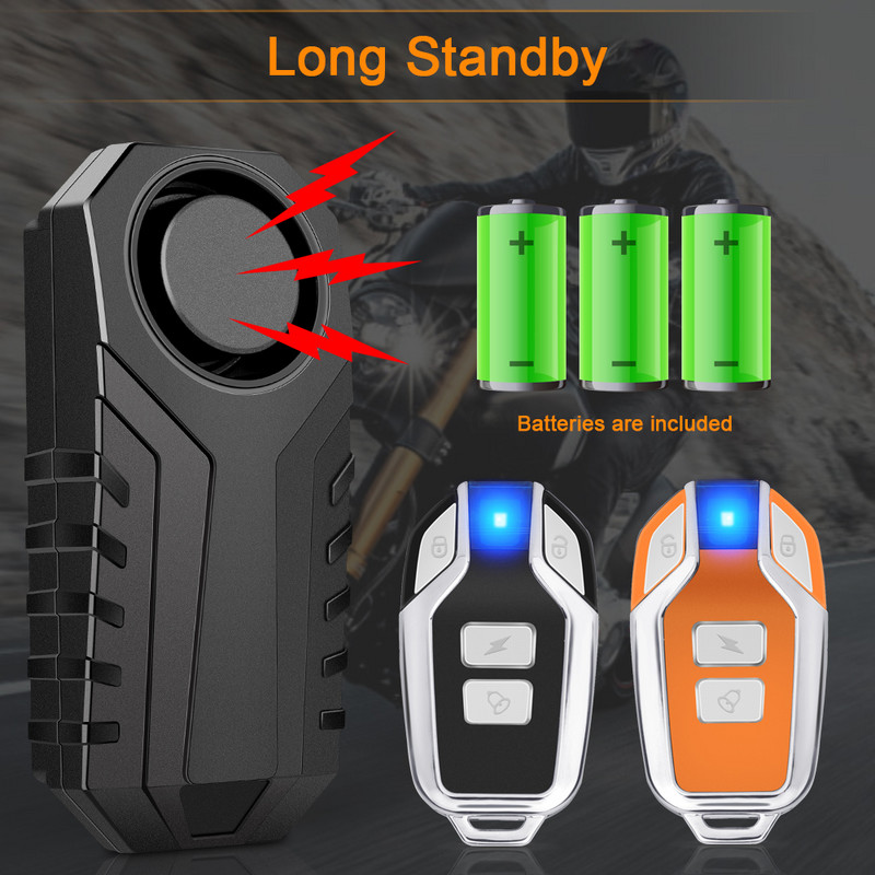 Gadpow ūdensizturīgs velosipēds motocikls elektriskā velosipēda drošības transportlīdzeklis pret pazaudēšanu bezvadu tālvadības pults vibrācijas detektora signalizācija