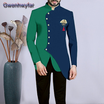 Gwenhwyfar hivatalos esküvői szmoking úri báli öltönyöknek, karcsú, 2 részes barát férfi öltönyök divat blézer szettek Costome Homme