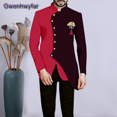 Gwenhwyfar hivatalos esküvői szmoking úri báli öltönyöknek, karcsú, 2 részes barát férfi öltönyök divat blézer szettek Costome Homme