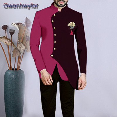 Gwenhwyfar hivatalos esküvői szmoking úri báli öltönyöknek, karcsú, 2 részes barát férfi öltönyök divat blézer szettek Costome Homme