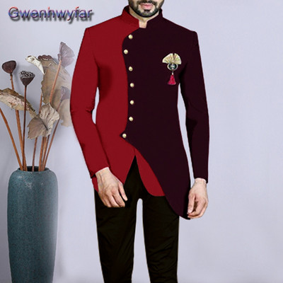 Gwenhwyfar hivatalos esküvői szmoking úri báli öltönyöknek, karcsú, 2 részes barát férfi öltönyök divat blézer szettek Costome Homme