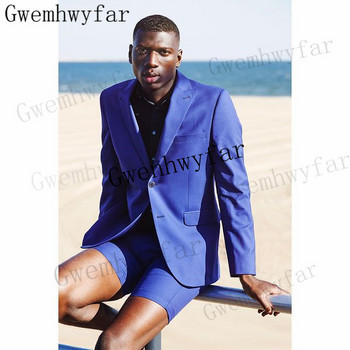 Gwenhwyf New Arrival Costume Homme Wedding Slim Fit Men Suit Masculino Terno Tuxedo Groom Prom Blazer Pants 2 бр.