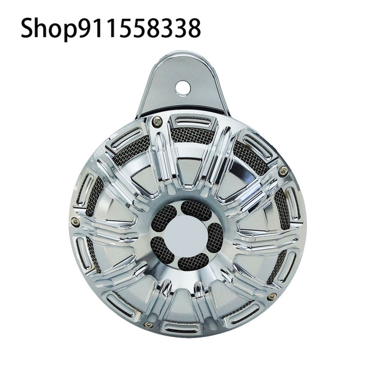 Motorkerékpár hangszóró burkolat CNC fekete króm kürt készlet Harley Sportster XL 883 07-2021 Touring FLT Big Twin Cam 91-uphoz