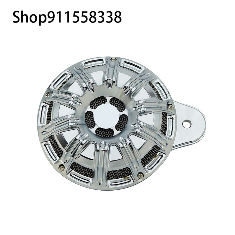 Motorkerékpár hangszóró burkolat CNC fekete króm kürt készlet Harley Sportster XL 883 07-2021 Touring FLT Big Twin Cam 91-uphoz