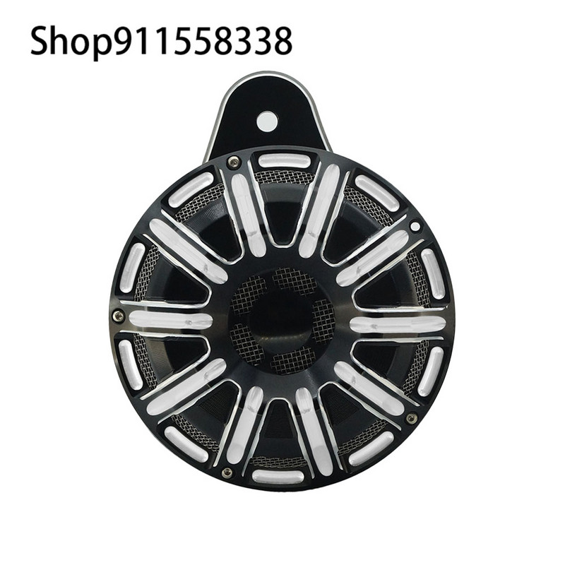 Motorkerékpár hangszóró burkolat CNC fekete króm kürt készlet Harley Sportster XL 883 07-2021 Touring FLT Big Twin Cam 91-uphoz