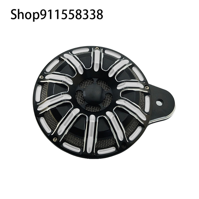 Motorkerékpár hangszóró burkolat CNC fekete króm kürt készlet Harley Sportster XL 883 07-2021 Touring FLT Big Twin Cam 91-uphoz