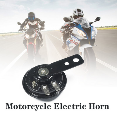 Seturi universale de claxon electric pentru motociclete 12V1.5A 110db, impermeabil, rotund, claxon tare, difuzor, scuter, e-biciclete Dirt Bike ATV