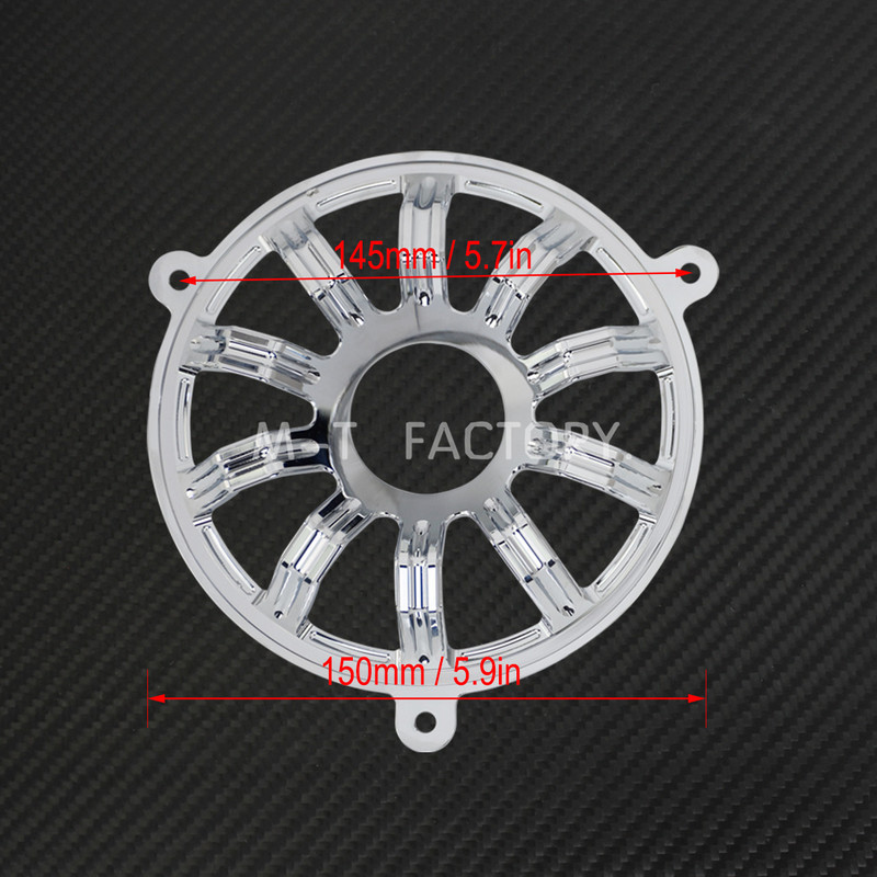 Motorkerékpár krómozott első hangszóró rácsmaszkok burkolata Harley Touring Street Glide Electra Glide Ultra Classic CVO Limited FLHXS-hez