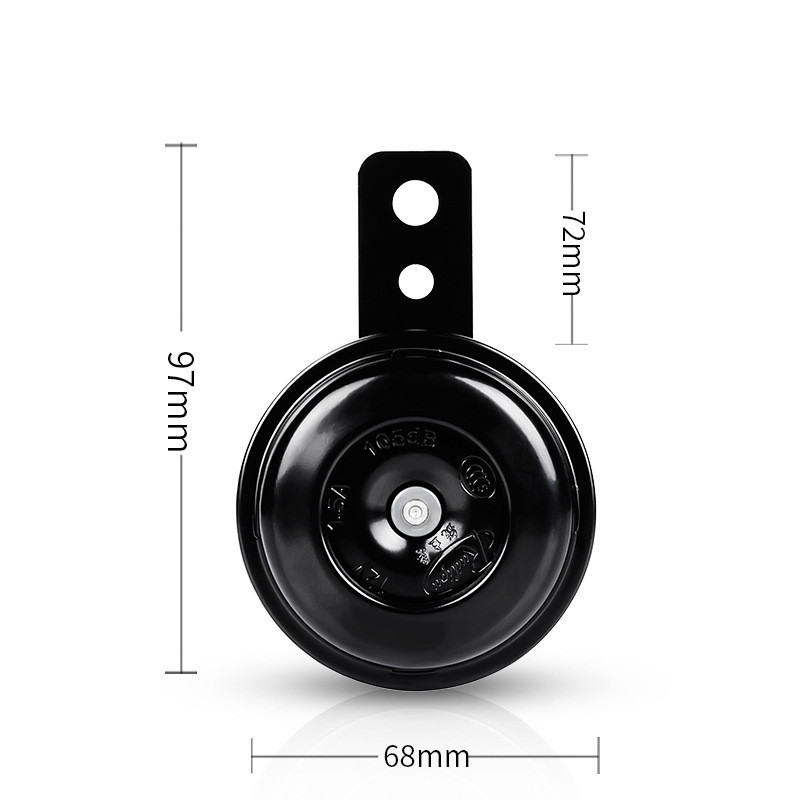 A legújabb 105db DC 12V 1.5A motorkerékpár elektromos kürt autó sziréna hangszóró kürt motorkerékpár elektromos moped robogó motorkerékpár ATV