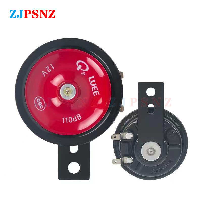 12V Horn Motorkerékpár ebkie Scooter Horn Super Loud Vízálló 110db Moped Dirt Bike Elektromos Jármű Air Horn Motorbike Piros Fekete