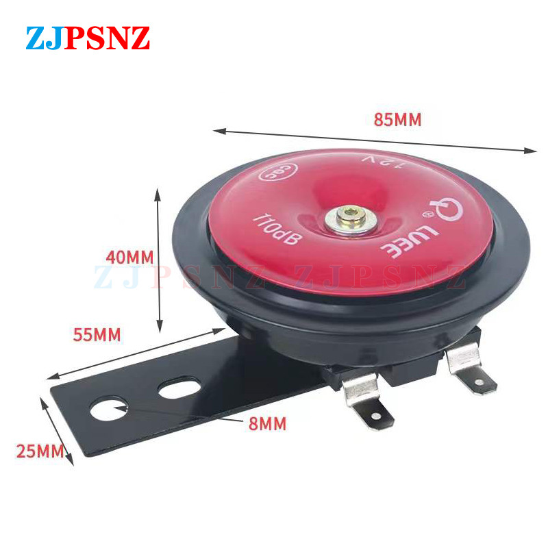 12V Horn Motorkerékpár ebkie Scooter Horn Super Loud Vízálló 110db Moped Dirt Bike Elektromos Jármű Air Horn Motorbike Piros Fekete