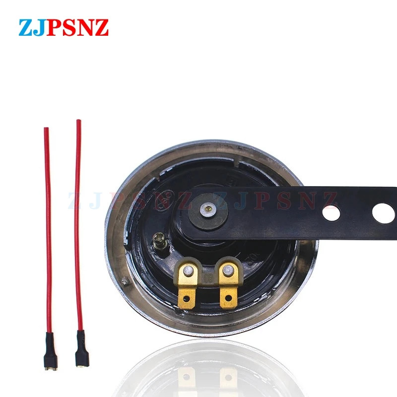 12V Horn Motorkerékpár ebkie Scooter Horn Super Loud Vízálló 110db Moped Dirt Bike Elektromos Jármű Air Horn Motorbike Piros Fekete