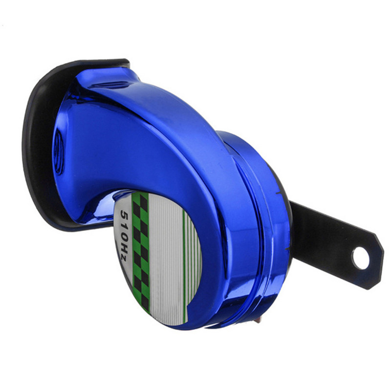 Univerzális 12V DC 130db autós motorcsiga légkürt sziréna szuper hangos teherautó motorkerékpárhoz vízálló