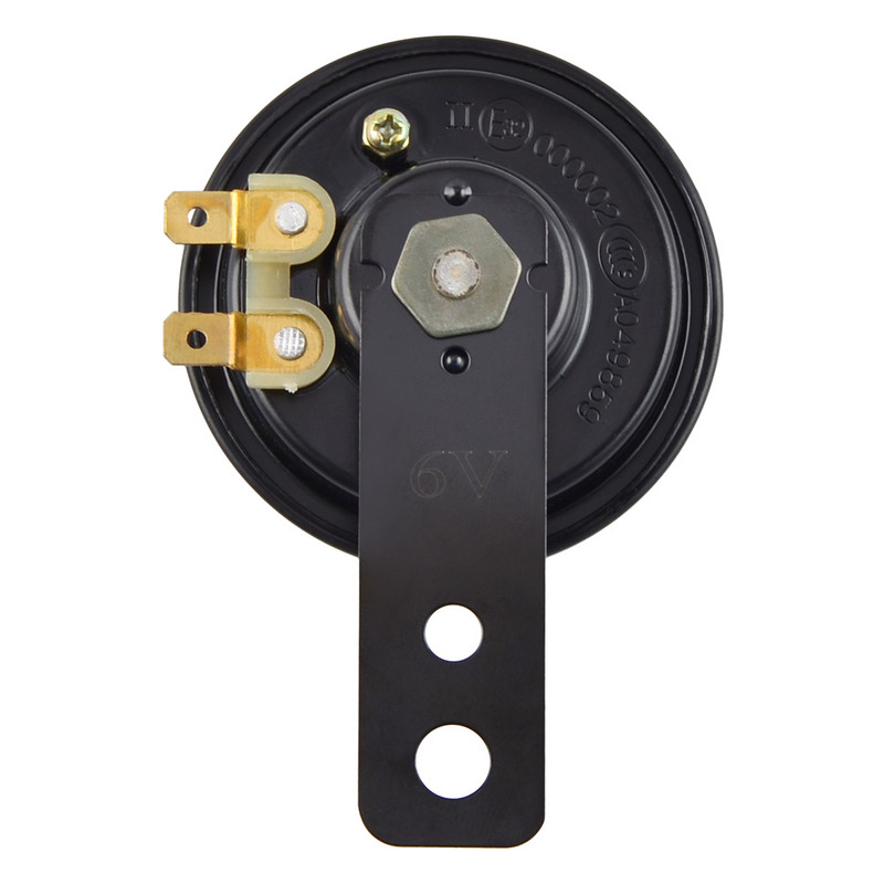 Univerzális motorkürt és tartó klasszikus motorkerékpárhoz 105 dB 6,5 cm 1" fekete motorkürt 3A DC 6V 105DB trombita Ling